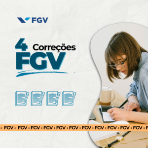 Pacote com 4 Correções de Redação FGV